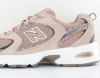 New Balance 530 marron beige noir print