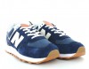 New Balance 574 bleu marine blanc beige gomme