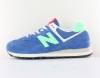 New Balance 574 bleu vert rouge blanc