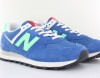 New Balance 574 bleu vert rouge blanc