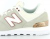 New Balance 574 Femme Suede Beige rose gold