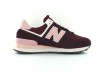 New Balance 574 femme bordeaux rose