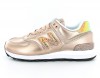 New Balance 574 Femme Glitter Punk metallic-gold