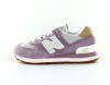 New Balance 574 femme rose beige clair beige