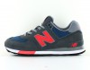 New Balance 574 gris orange bleu