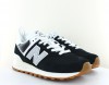 New Balance 574 noir blanc gomme