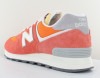 New Balance 574 orange blanc