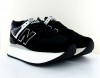 New Balance 574 stacked noir blanc