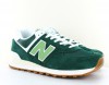 New Balance 574 vert blanc gomme