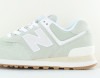 New Balance 574 femme vert pistache beige gomme