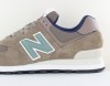 New Balance 574 marron vert d eau beige