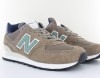 New Balance 574 marron vert d eau beige