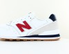 New Balance 996 homme blanc rouge bleu marine gomme