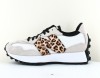 New Balance 327 blanc leopard beige