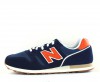 New Balance 373 bleu marine orange gomme