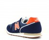 New Balance 373 bleu marine orange gomme