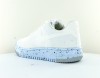 Nike Air force 1 crater flyknit blanc bleu ciel