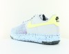 Nike Air Force 1 crater gris jaune multicolor