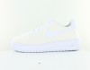 Nike Air Force 1 flyknit gs blanc blanc blanc