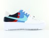 Nike Air force 1 sage low lx blanc turquoise bleu rouge