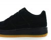 Nike Air force 1 suede noir noir beige