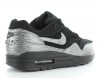 Nike Air max 1 premium femme NOIR/GRIS METTALIQUE