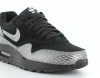 Nike Air max 1 premium femme NOIR/GRIS METTALIQUE