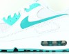 Nike Air Max 90 homme blanc bleu turquoise 