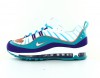 Nike Air max 98 charlotte blanc violet turquoise orange