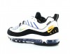 Nike Air Max 98 premium femme noir jaune blanc bleu