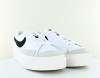 Nike Blazer low platform blanc noir beige