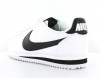 Nike cortez cuir femme BLANC/NOIR