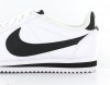 Nike cortez cuir femme BLANC/NOIR