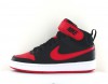 Nike Court borough mid 2 gs noir rouge