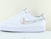 Nike Court vision low blanc gris iridesent