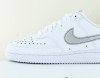 Nike Court vision low blanc gris metal