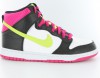 Nike Dunk hi BLANC/NOIR/JAUNE