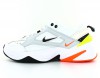 Nike M2K tekno blanc noir orange volt