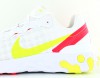 Nike React Element 55 blanc jaune fluo crimson