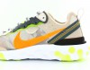 Nike React Element 87 light orewood brown laser orange volt