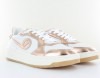 Noname Kelly sneaker blanc rose gold