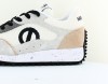 Noname Punky jogger suede blanc beige noir