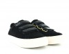 Noname Arcade straps goat suede noir beige