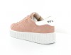 Noname Picadilly Sneakers Suede Rose dragée blanc