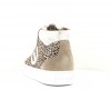 Noname Strike mid cut marron leopard or blanc