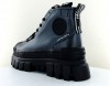 Palladium Revolt hi cuir argent metal noir