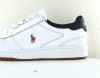Polo Ralph Lauren Polo court sneakers low top laces blanc bleu marine gomme