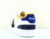 Polo Ralph Lauren Polo court sneakers low blanc bleu marine jaune