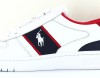 Polo Ralph Lauren Polo court sneakers low blanc bleu marine rouge