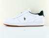 Polo Ralph Lauren Polo court sneakers low top laces blanc vert gomme